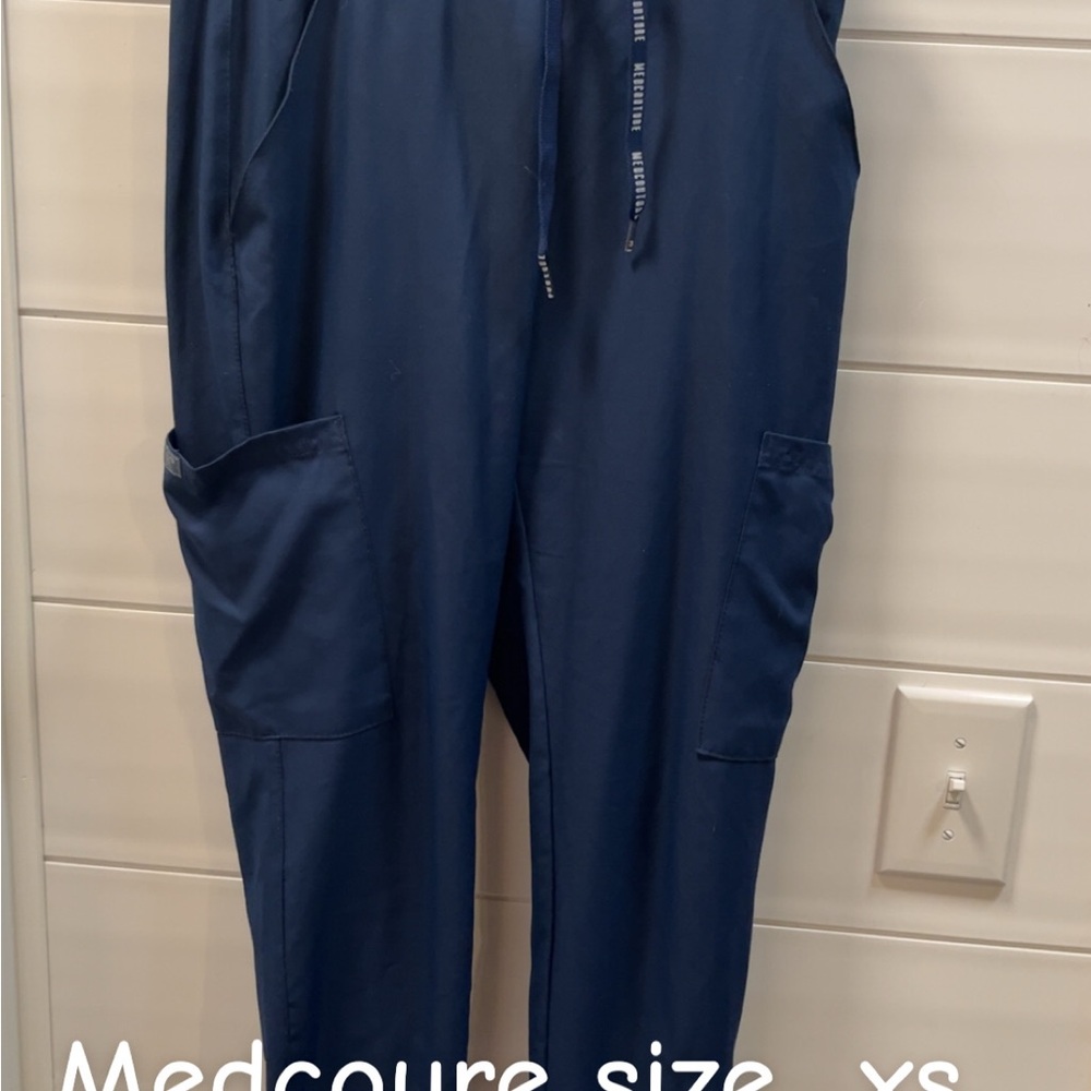 Med Couture Navy Blue Women's Scrub Joggers